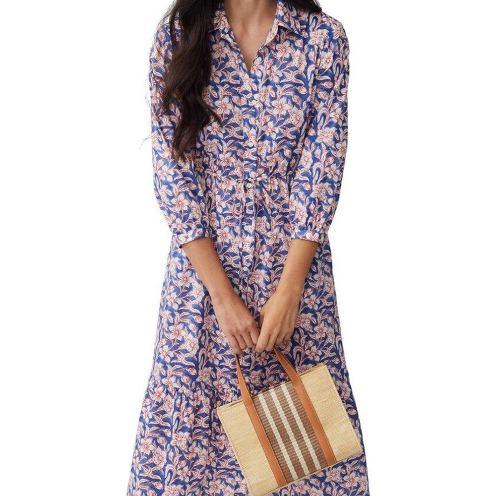 Floral Blue and Pink Dress